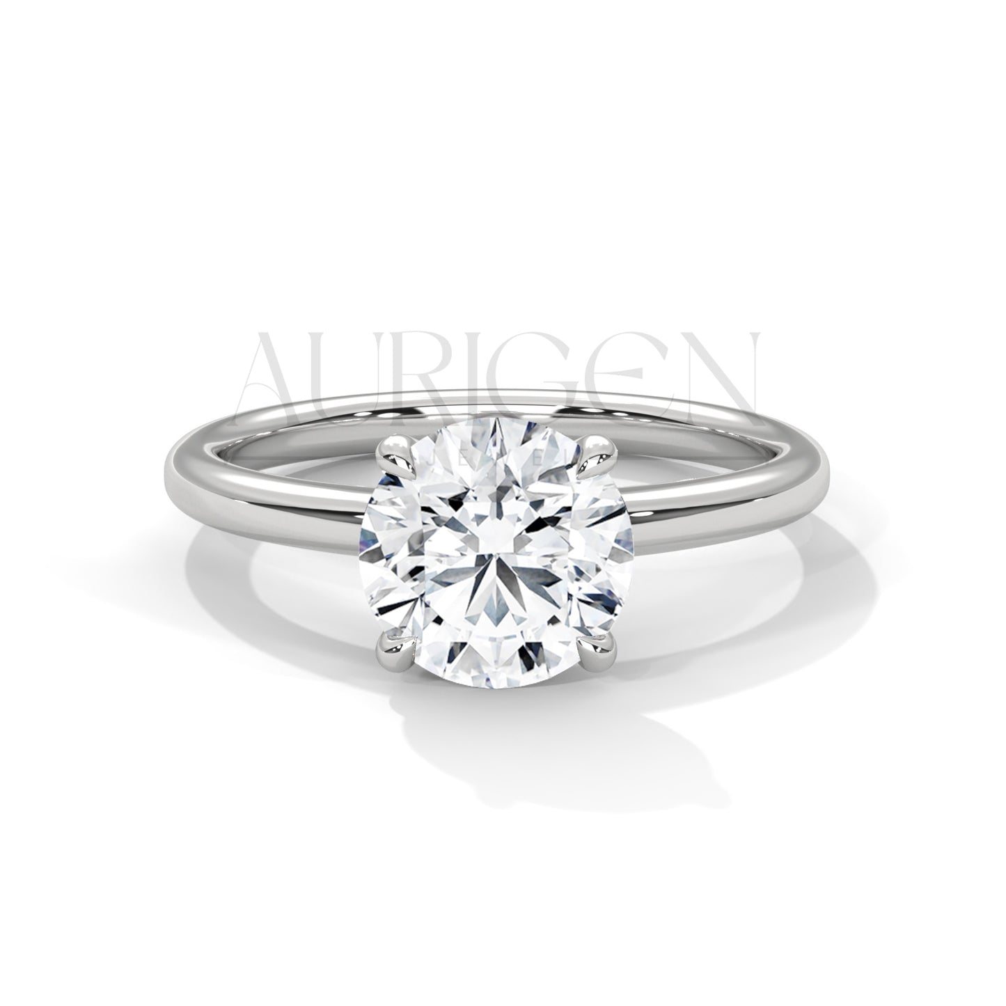 TESTING 4 - Timeless 4 Prong Round Diamond Engagement Ring 14K Solid Gold (Copy) (Copy) (Copy) (Copy)