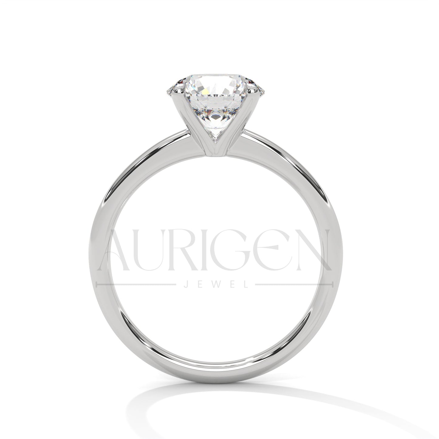 TESTING 4 - Timeless 4 Prong Round Diamond Engagement Ring 14K Solid Gold (Copy) (Copy) (Copy) (Copy)