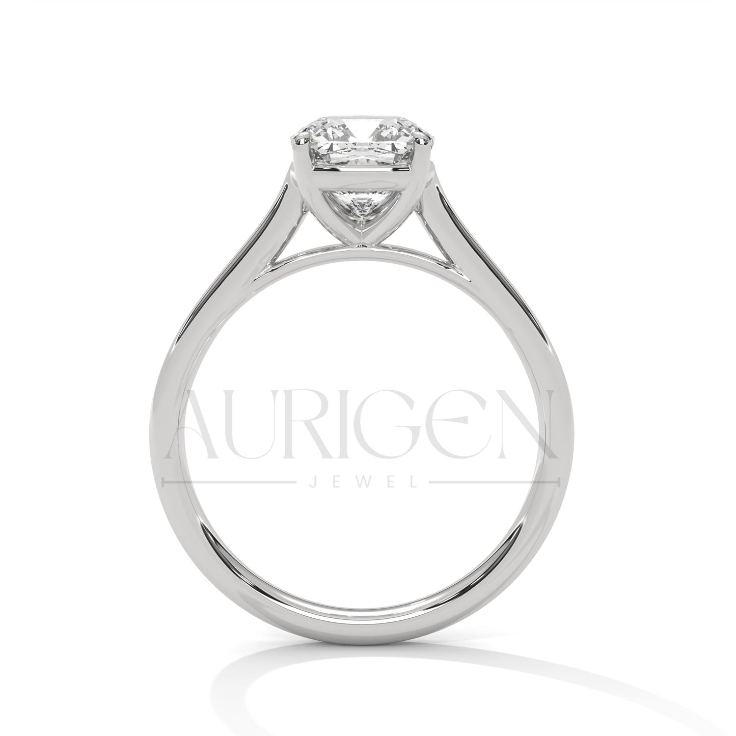 Classic 2.0 CT Cushion Cut Diamond Solitaire Engagement Ring- 4 Prong Setting
