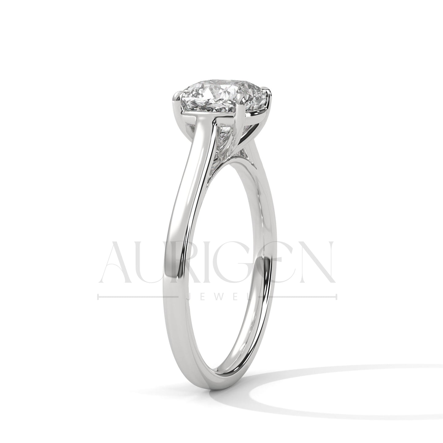 Classic 2.0 CT Cushion Cut Diamond Solitaire Engagement Ring- 4 Prong Setting
