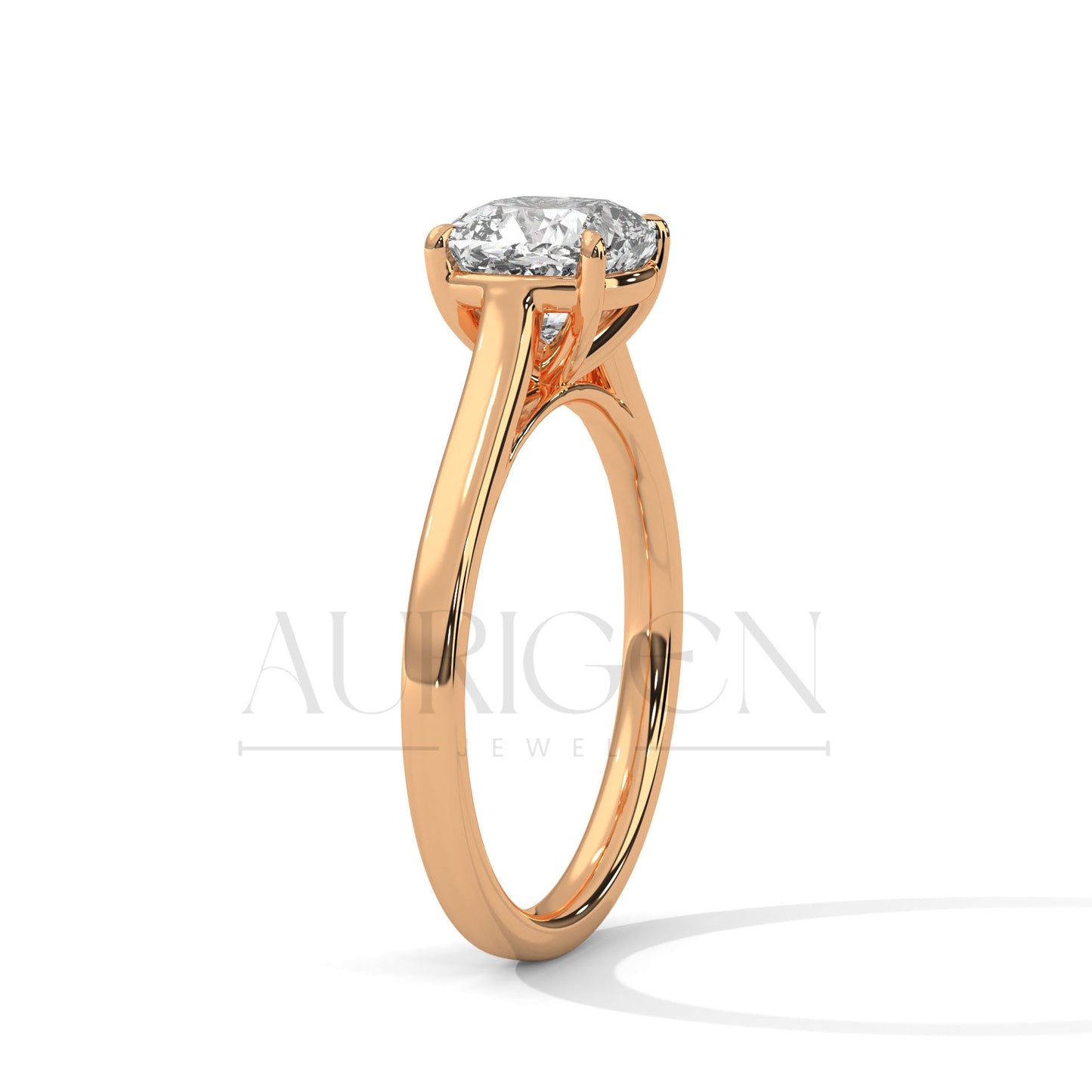 Classic 2.0 CT Cushion Cut Diamond Solitaire Engagement Ring- 4 Prong Setting