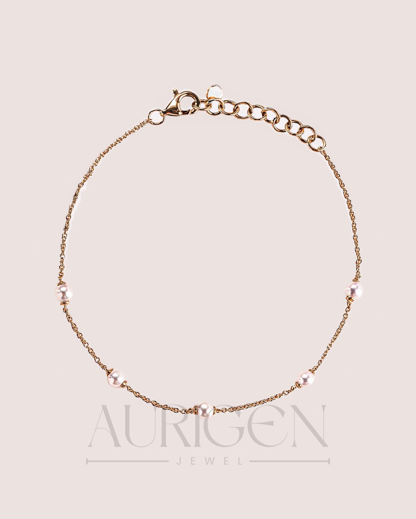 Classic Freshwater Pearl Bracelet in 14k Solid Gold