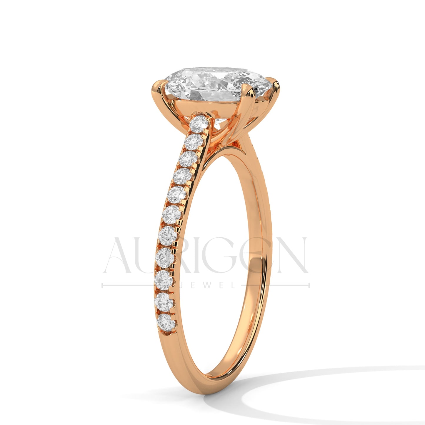 2.00 CT Oval Cut Diamond Engagement Ring