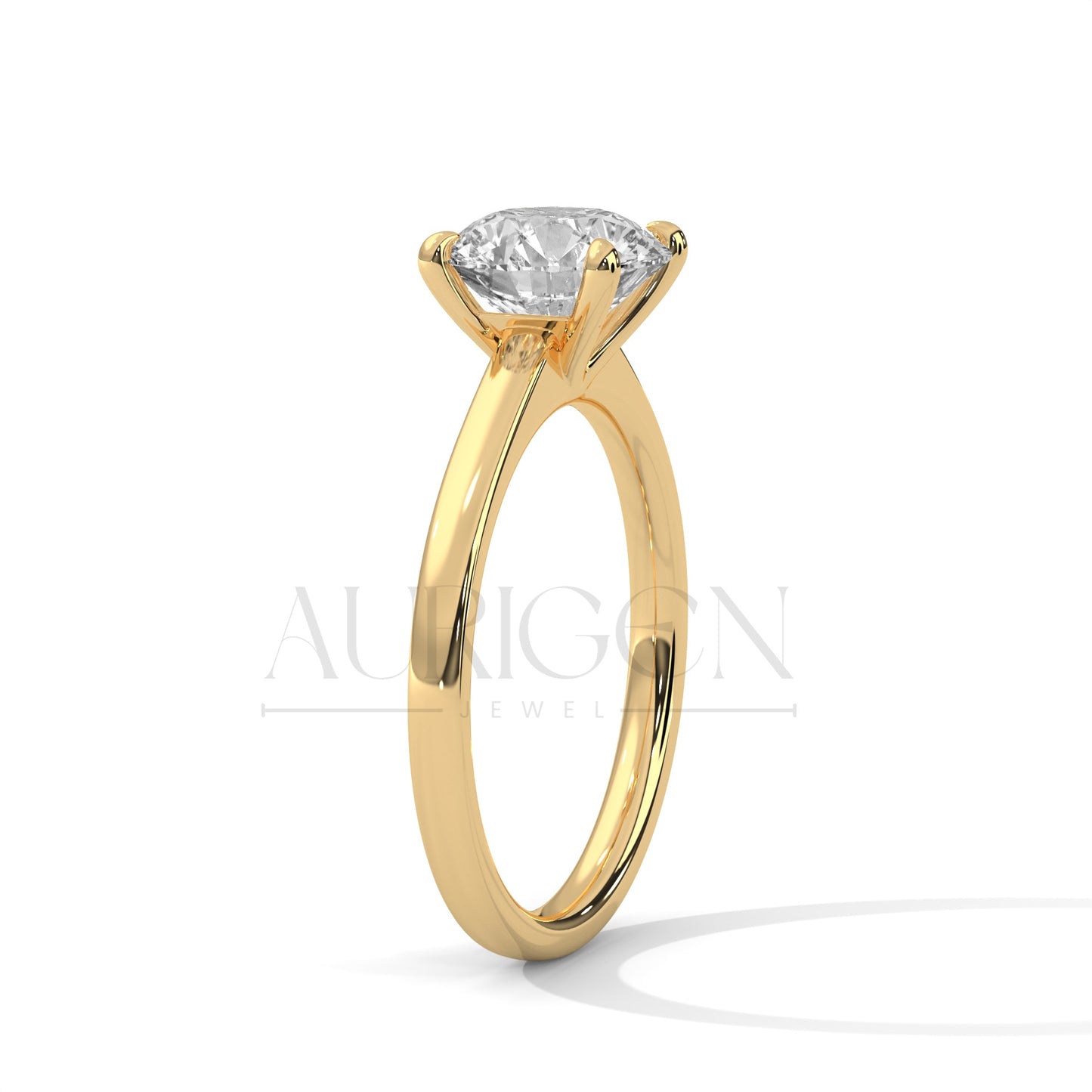 2.00 CT Round Cut Moissanite Diamond Engagement Ring