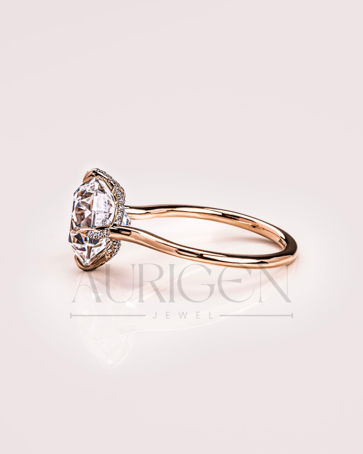 Round Cut Solitaire Engagement Ring - Moissanite and Lab Grown Diamond
