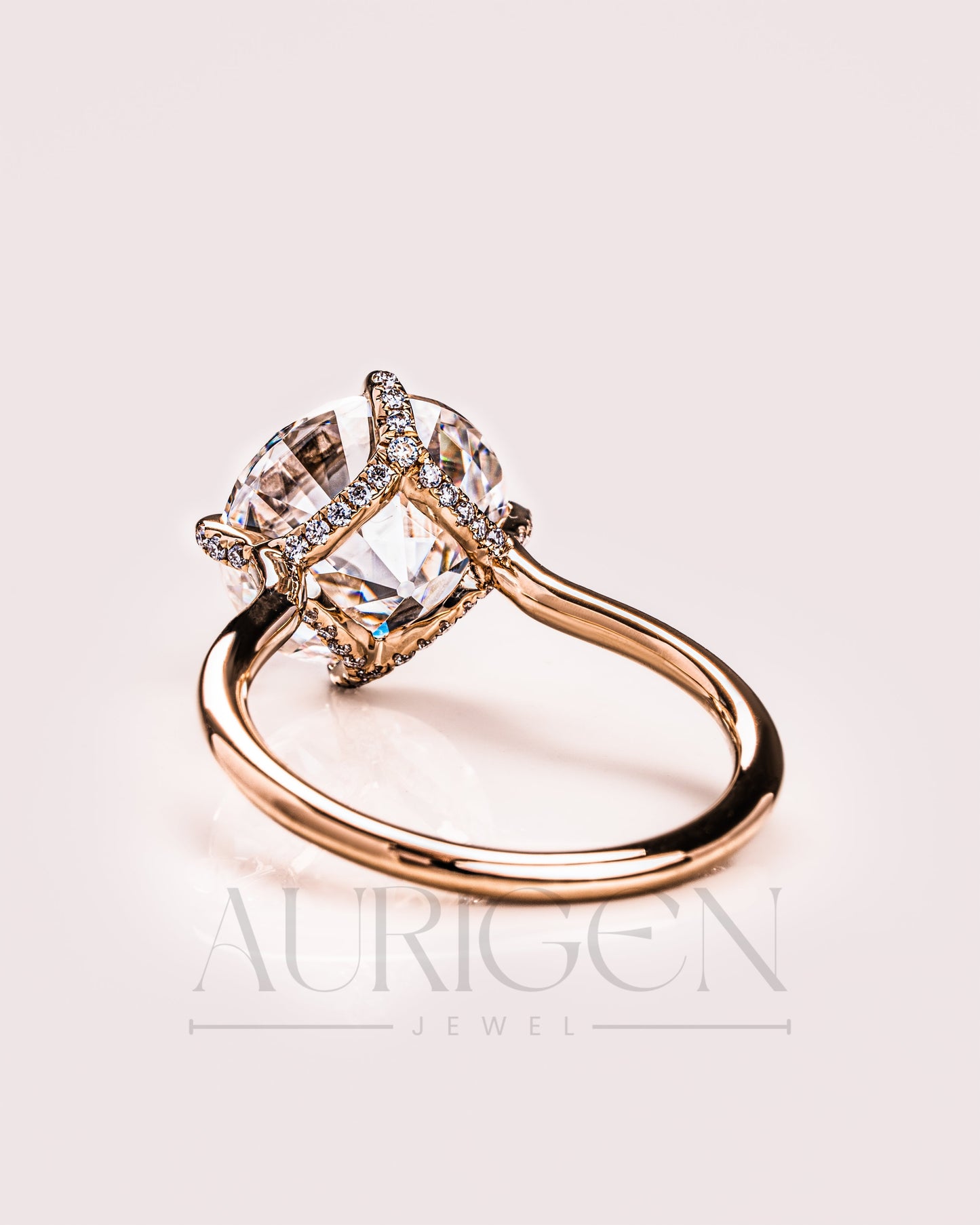 Round Cut Solitaire Engagement Ring - Moissanite and Lab Grown Diamond