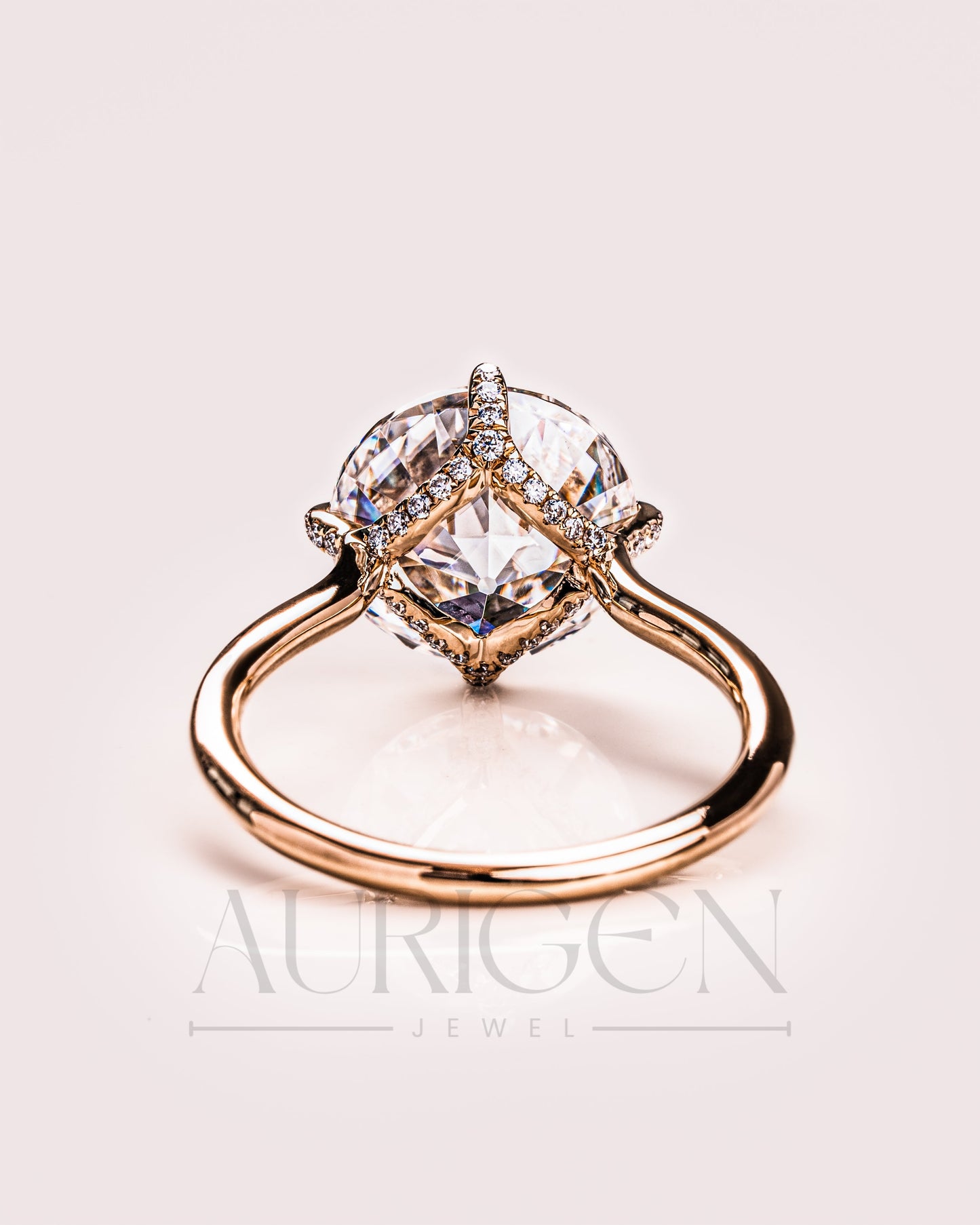Round Cut Solitaire Engagement Ring - Moissanite and Lab Grown Diamond