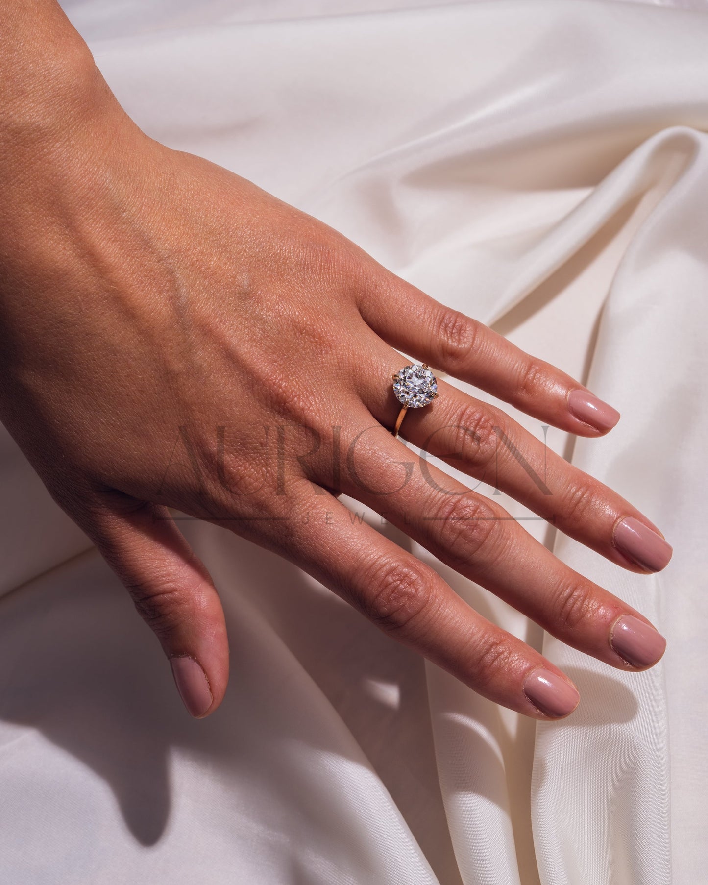Round Cut Solitaire Engagement Ring - Moissanite and Lab Grown Diamond