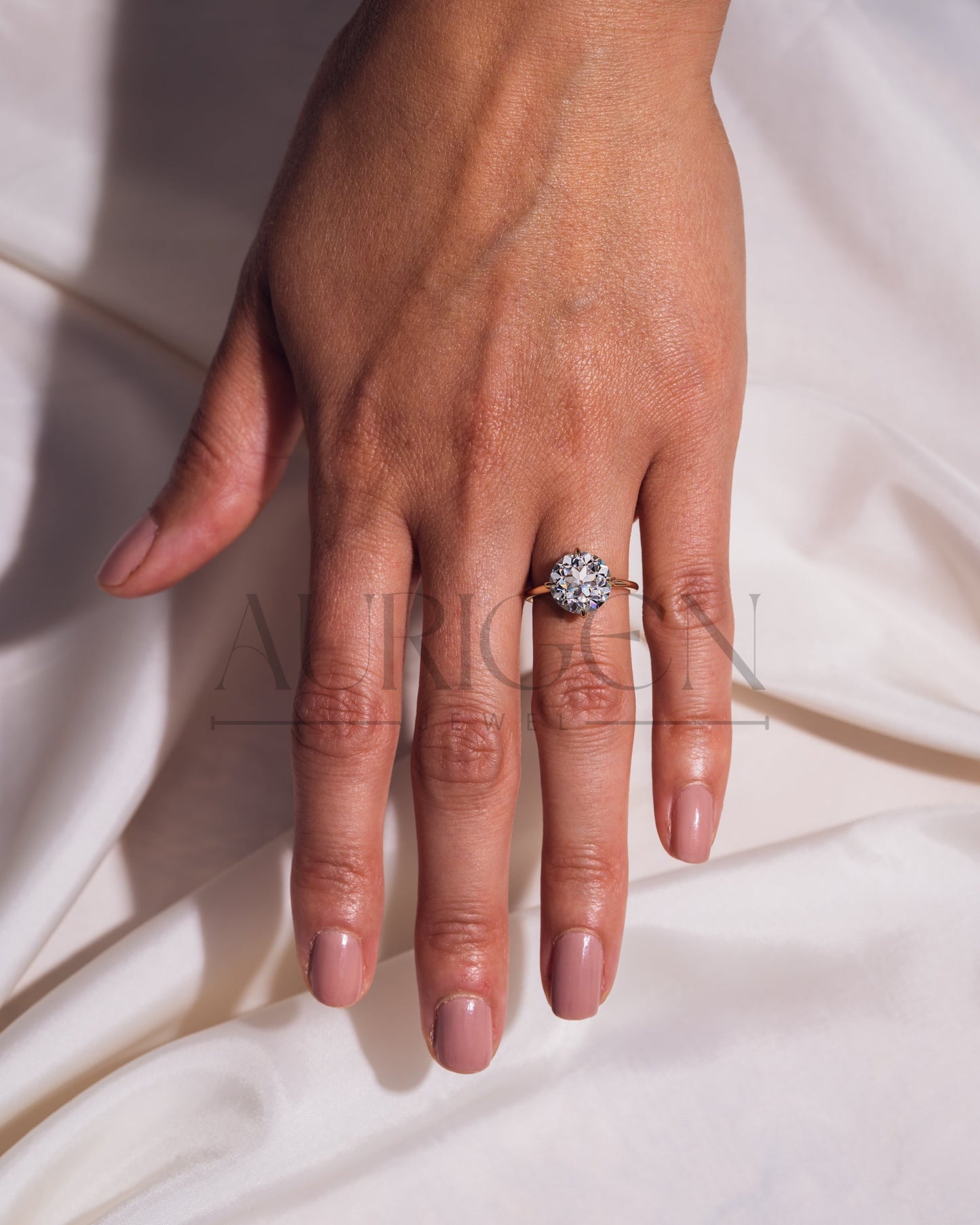 Round Cut Solitaire Engagement Ring - Moissanite and Lab Grown Diamond