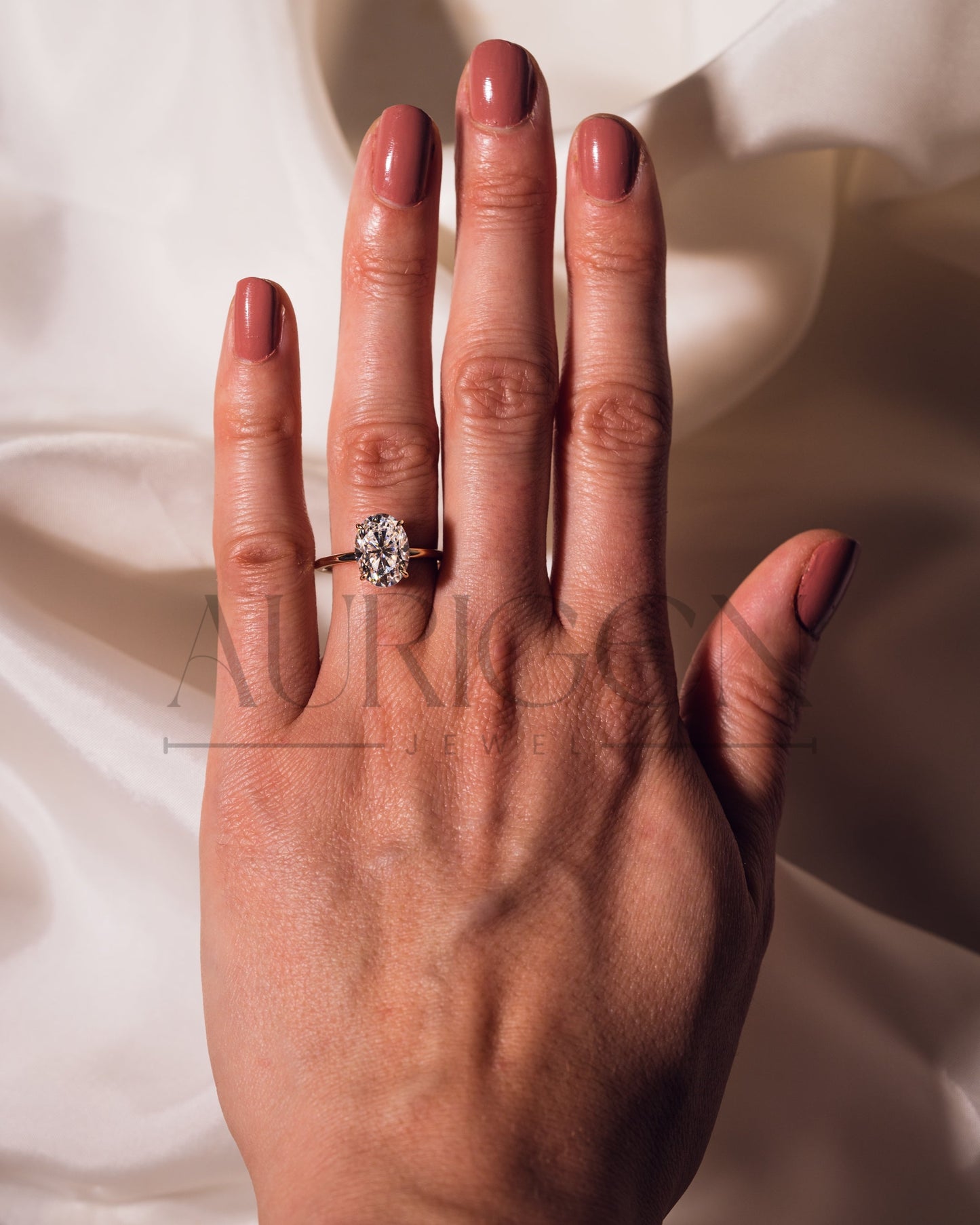 2.5 Ct Classic Oval-Cut Diamond Solitaire Ring Brilliant Oval 4-Prong Diamond Ring
