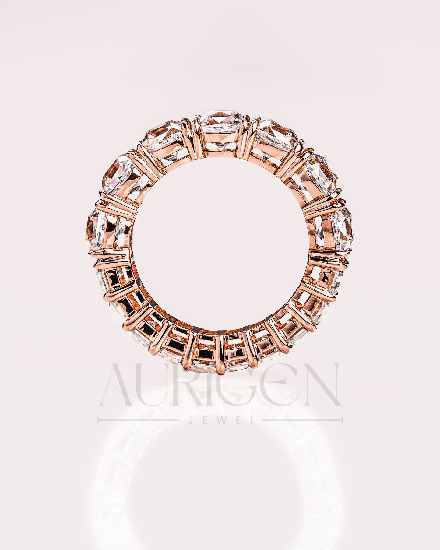 Cushion and Emerald Cut Full Eternity Band - Lab Grown & Moissanite Diamond