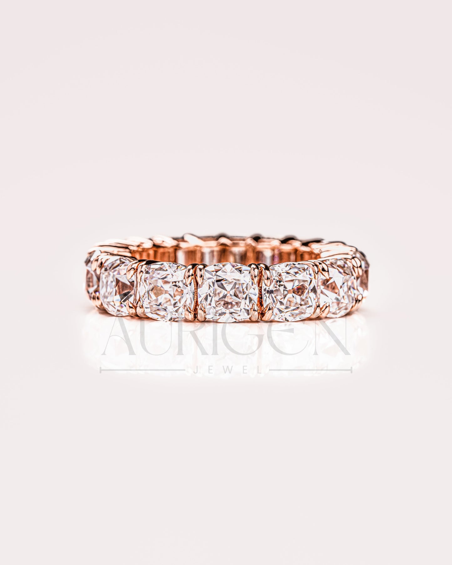 Cushion and Emerald Cut Full Eternity Band - Lab Grown & Moissanite Diamond