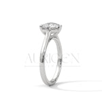 2 Ct Romantic Heart Shaped Diamond Solitaire Ring in 14K Solid Gold