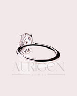 Stunning Oval Cut Crushed Ice Moissanite and Lab Grown Diamond Hidden Halo Ring in 14K Solid Gold