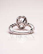 Sparkling Lab Grown and Moissanite Diamond Oval Cut Brilliant Halo Ring