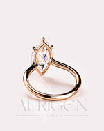 Timeless Marquise Cut Moissanite and Lab Grown Diamond Ring