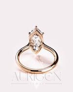 Timeless Marquise Cut Moissanite and Lab Grown Diamond Ring