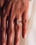 Timeless Marquise Cut Moissanite and Lab Grown Diamond Ring