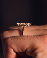 Timeless Marquise Cut Moissanite and Lab Grown Diamond Ring
