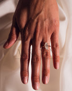 Timeless Marquise Cut Moissanite and Lab Grown Diamond Ring