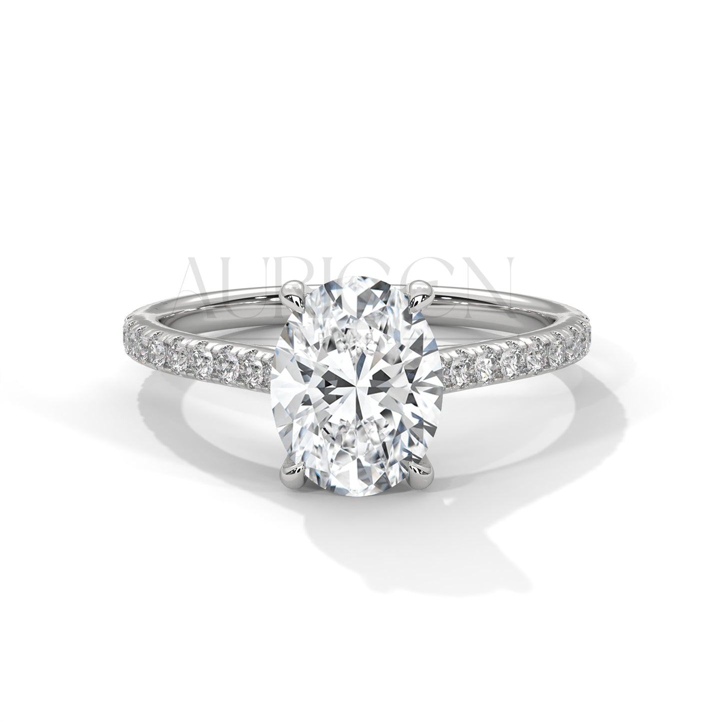 2.00 CT Oval Cut Diamond Engagement Ring