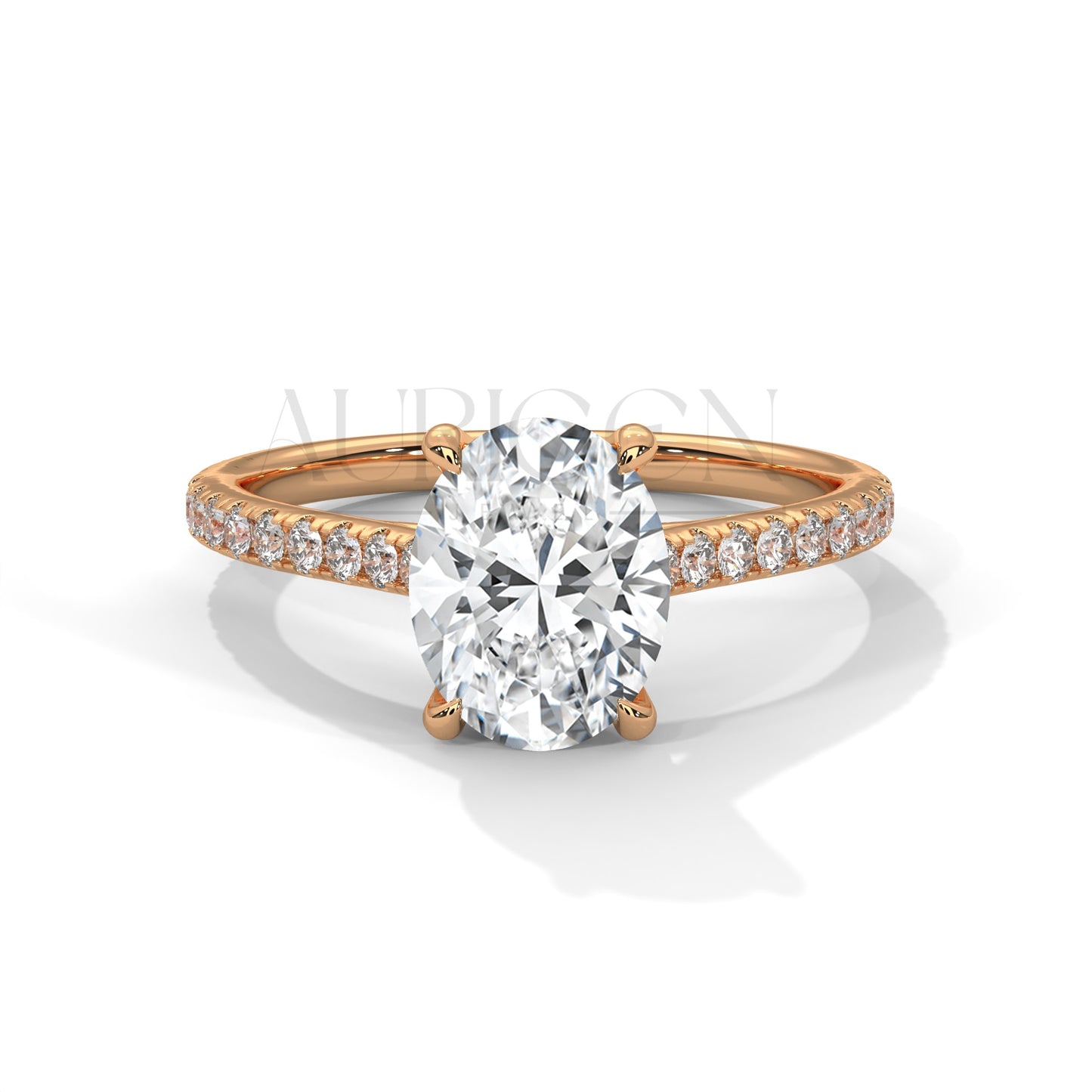 2.00 CT Oval Cut Diamond Engagement Ring