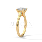 2 Ct Luxury Princess Cut Diamond Solitaire Ring in 14K Solid Gold