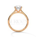 2 Ct Round Brilliant Solitaire Diamond Engagement Ring in 14K Solid Gold