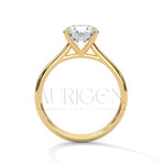 2 Ct Round Brilliant Solitaire Diamond Engagement Ring in 14K Solid Gold