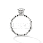 2.0 CT Oval Cut Moissanite Diamond Four Prong Set Ring in 14K Solid Gold