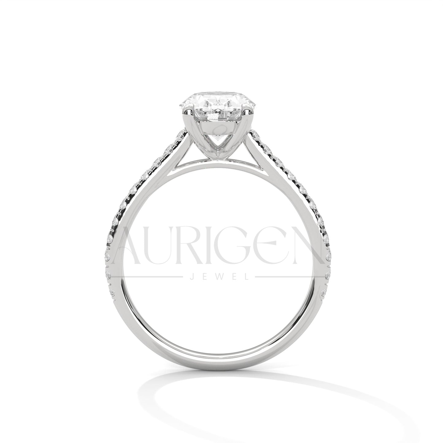 2.00 CT Oval Cut Diamond Engagement Ring