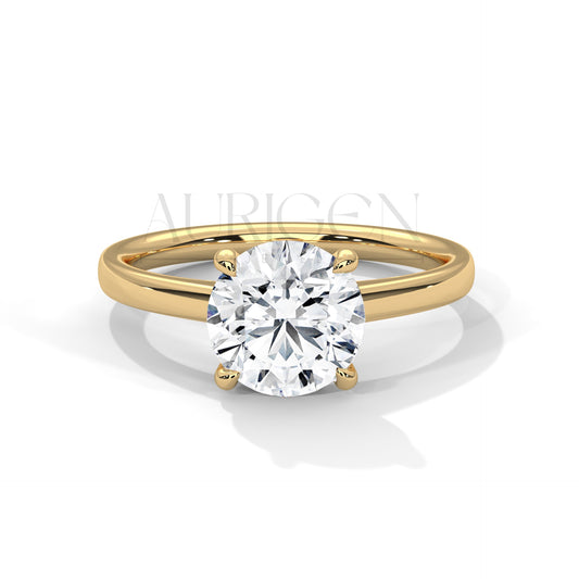2.00 CT Round Cut Moissanite Diamond Engagement Ring
