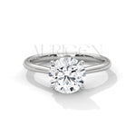 2 Ct Round Brilliant Solitaire Diamond Engagement Ring in 14K Solid Gold