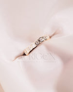 Bezel Set Asscher Cut Moissanite & Leb Diamond Eternity Band in 14K Solid Gold