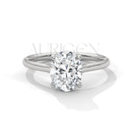 The Classic Oval Cut Moissanite Diamond Ring in 14K Solid Gold