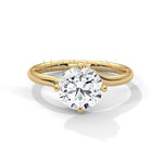 2.00 CT Round Cut Diamond Engagement Ring.