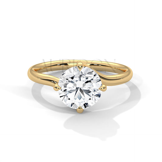 2.00 CT Round Cut Diamond Engagement Ring.