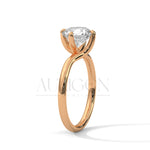 2.00 CT Round Cut Diamond Engagement Ring.