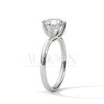 2.00 CT Round Cut Diamond Engagement Ring.