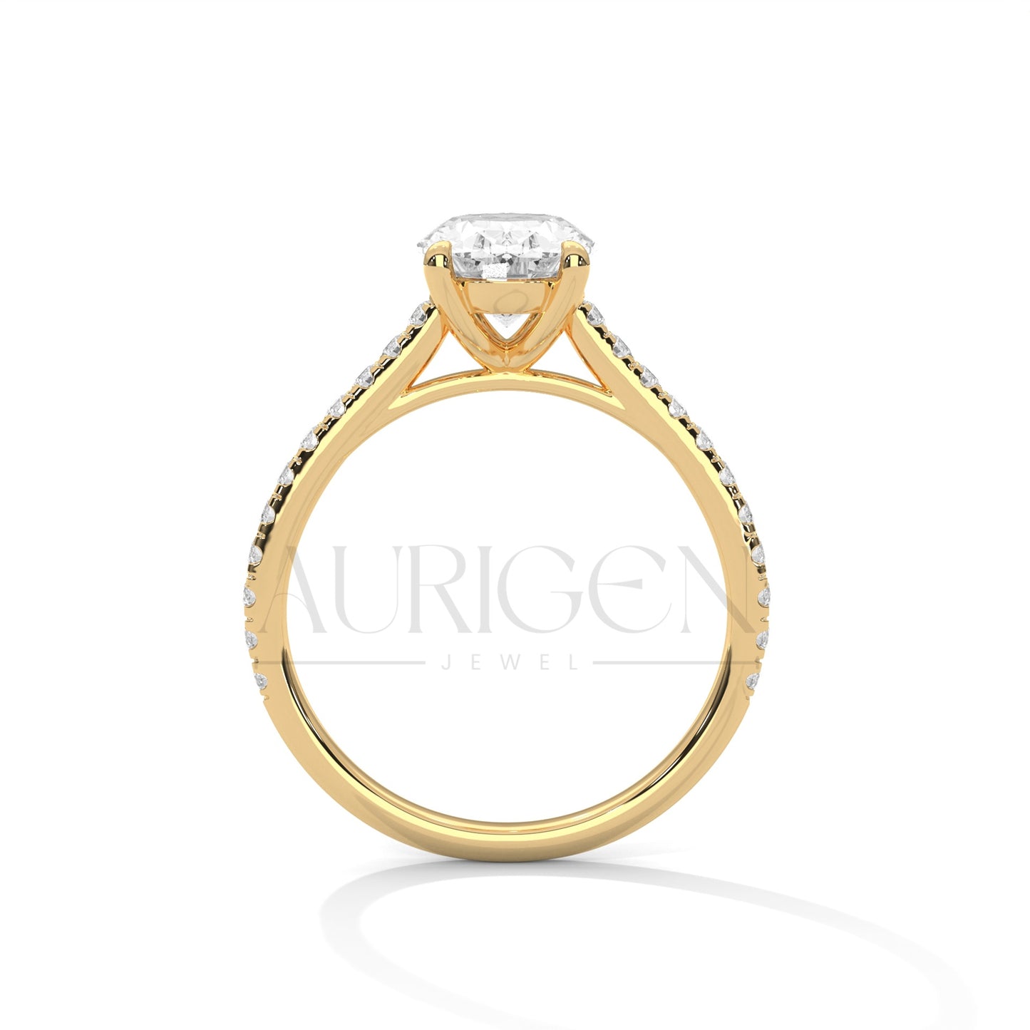 2.00 CT Oval Cut Diamond Engagement Ring