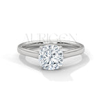 Classic 2.0 CT Cushion Cut Diamond Solitaire Engagement Ring- 4 Prong Setting