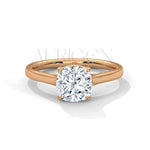 Classic 2.0 CT Cushion Cut Diamond Solitaire Engagement Ring- 4 Prong Setting