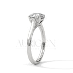 Classic 2.0 CT Cushion Cut Diamond Solitaire Engagement Ring- 4 Prong Setting