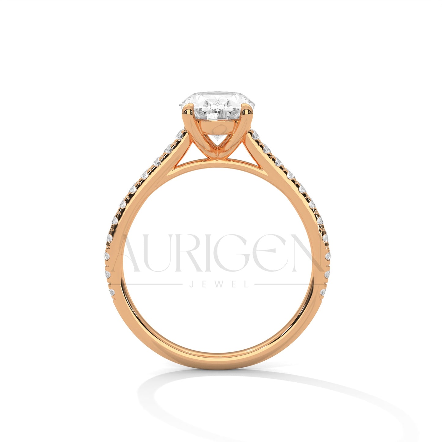 2.00 CT Oval Cut Diamond Engagement Ring