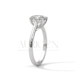 2 Ct Classic Oval Solitaire Diamond Ring in 14K Solid Gold