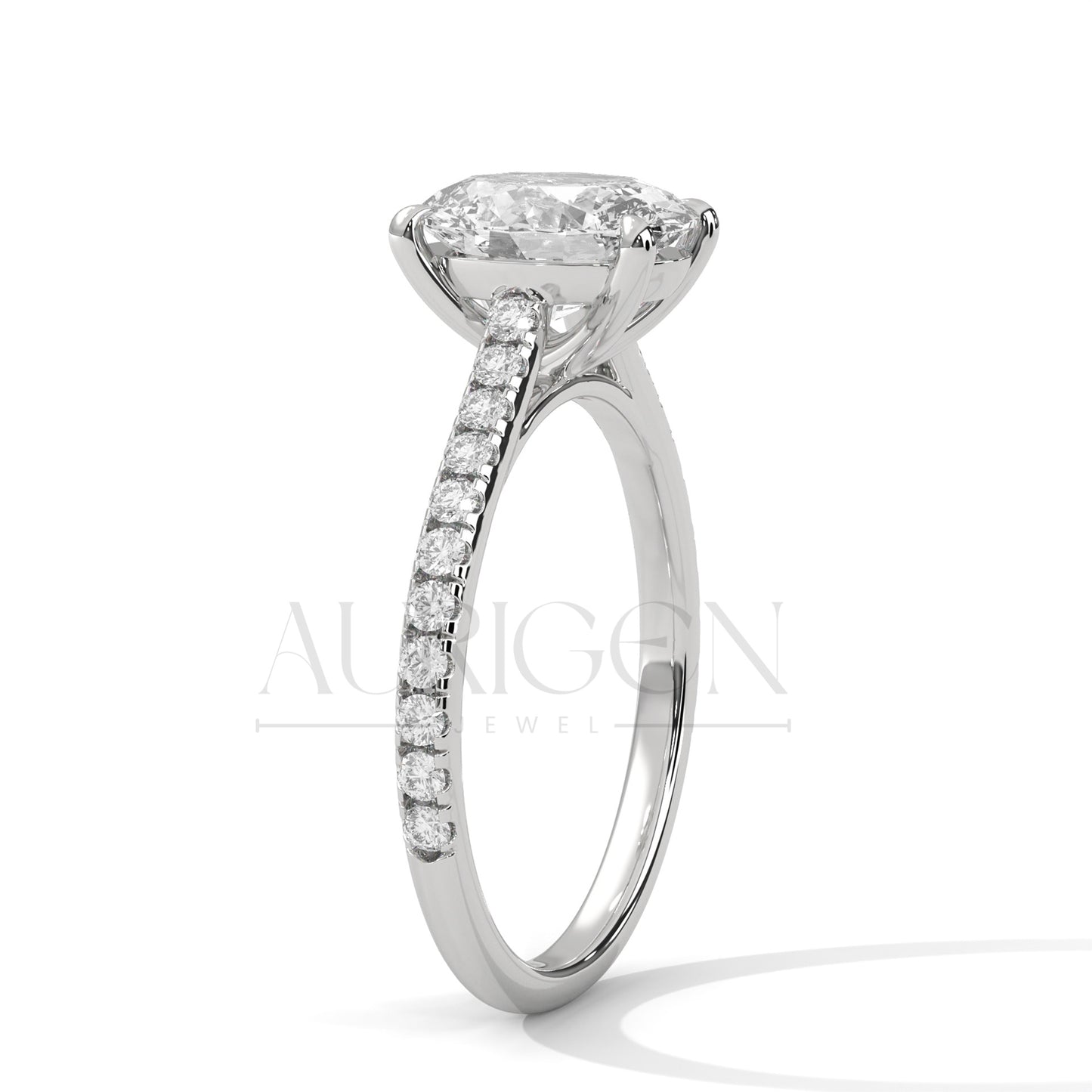 2.00 CT Oval Cut Diamond Engagement Ring