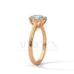 2 Ct Classic Oval Solitaire Diamond Ring in 14K Solid Gold