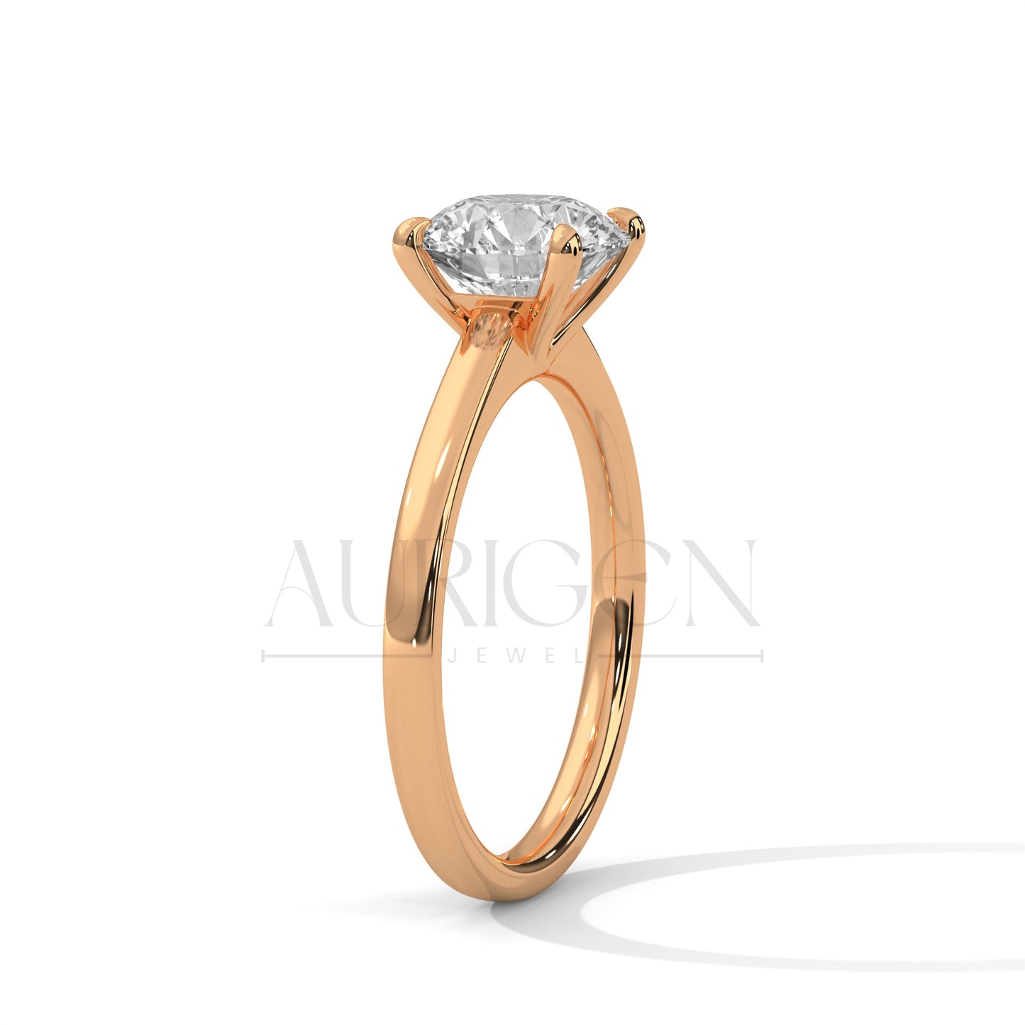 2.00 CT Round Cut Moissanite Diamond Engagement Ring