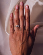 Toi Et Moi Princess and Pear Cut Moissanite & Lab Grown Diamond Engagement Ring