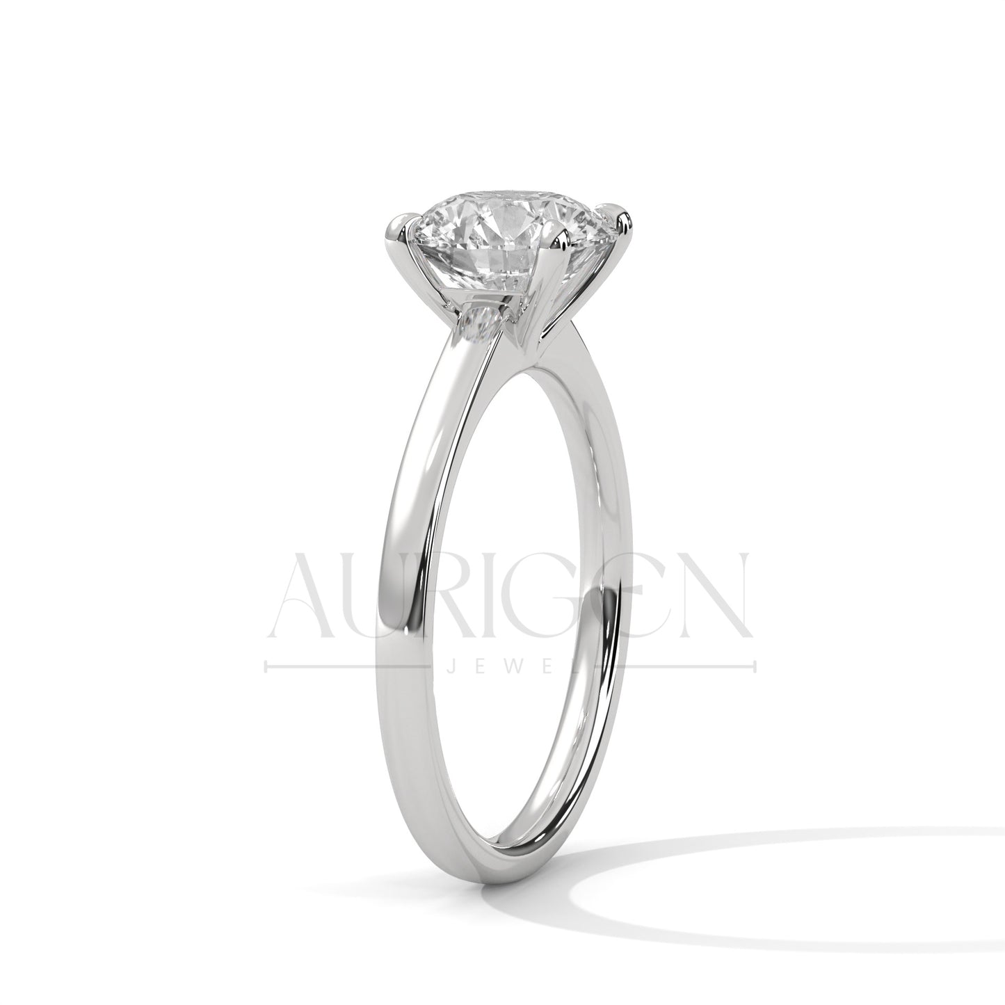 2.00 CT Round Cut Moissanite Diamond Engagement Ring
